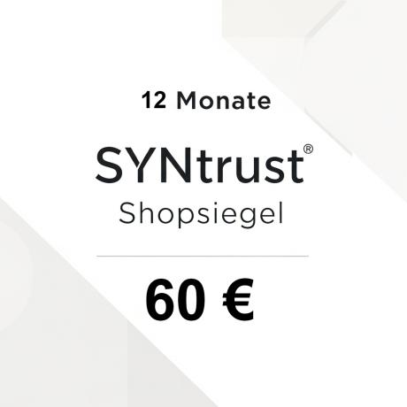 Shop-Siegel 12-Monate