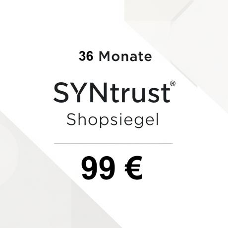Shop-Siegel 36-Monate