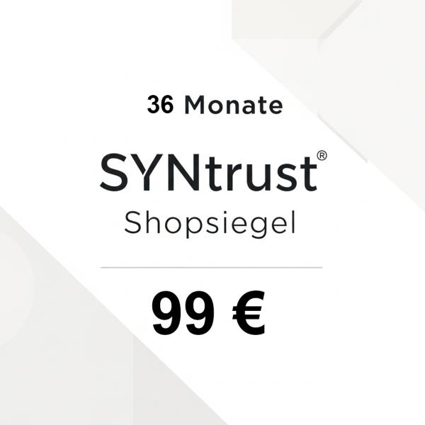 Shop-Siegel 36-Monate